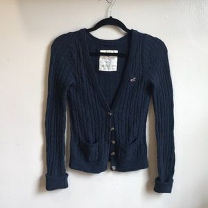 Navy cardigan